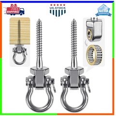 Heavy Duty Stainless Steel Swing Hangers 1500lb Capacity 2 Pack Porch Playground