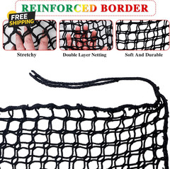 6.5×9.8FT Climbing Cargo Net Double Layer Playground Tree House Safety Net