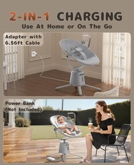 Baby Swing,Baby Swings for Infants with 3 Modes & 5 Speeds, BT Enabled App & …