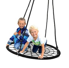 48″ Spider Web Swing Set Large Platform Net Adjustable Hanging Ropes for Kids