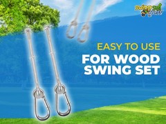 SWING SET STUFF INC. 3/8″ X 6″ SWING HANGER WITH SPRING CLIP equipment fun 0270