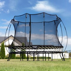 Springfree Trampoline Kids Outdoor Medium Oval 8 x 11′ Trampoline with Enclosure
