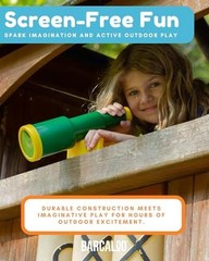 Playground Equipment Bundle Set with Kids Pirate Telescope, Pirate Set Green