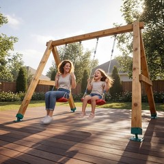 VEVOR Swing Set Brackets 4 Pack Heavy Duty Leveling Hardware on Uneven Ground