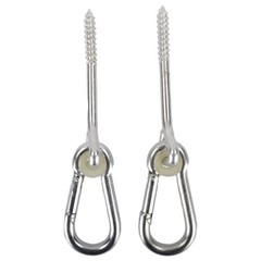 SWING SET STUFF INC. 3/8″ X 4″ SWING HANGER AND SPRING CLIP FOR WOOD(PAIR) 0272
