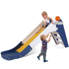 Sturdy Slide for Kids Age 2-6, Plastic Toddler Slide Climber Set Outdoor Indoor