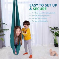 Sensory Swing for Kids with 360° Swivel Hanger, Indoor Therapy Swing Great fo…