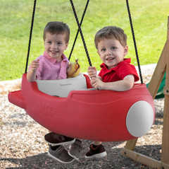 Rocket Swing for Two – Weather-Resistant Toddler Outdoor Swing for Ages 9M-3Y