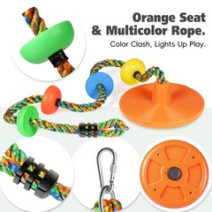 Tree Swing for Rope Swing for Tree Climbing Rope for Heavy Duty Disc Swings f…