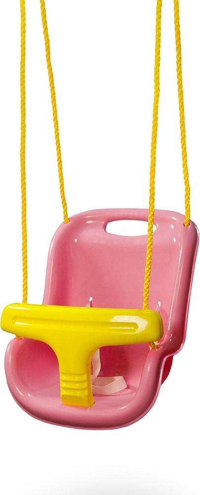 Gorilla Playsets 04-0032-PK High Back Plastic Infant Swing with Yellow T bar & R