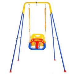 HolaHatha 3 in 1 Toddler Swing Set with adjustable Rope, and Removable Seat