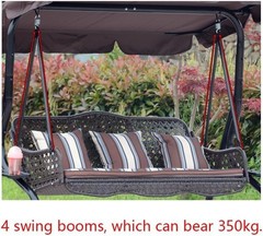 Garden Swing Hanging Rod, Swing seat Load-Bearing Hanging arm, Round Metal Ro…