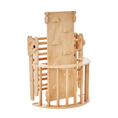 VEVOR Pikler Triangle Set 5in1 Montessori Climbing Toys for Toddlers Large Wood