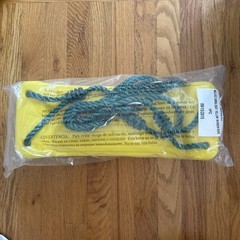 Backyard Discovery Yellow Swing Seat with Green Braided Ropes and Metal