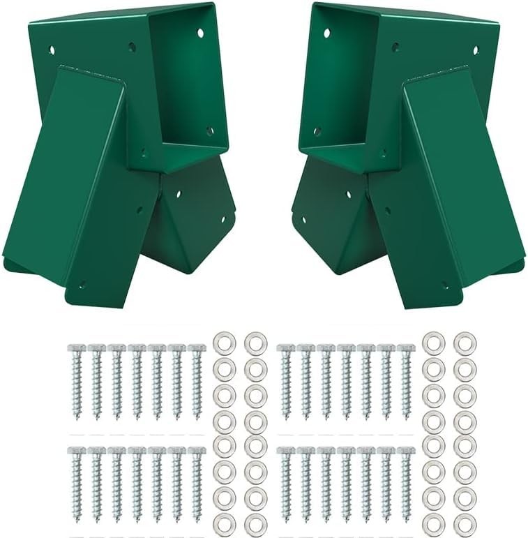 2Pcs A-Frame Swing Set Brackets, Wooden Swing Hardware Bracket, Playground Eq…
