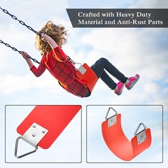 Versatile Red Swing Seat for Kids & Adults – 30.4 x 6 Inch, No Assembly Required