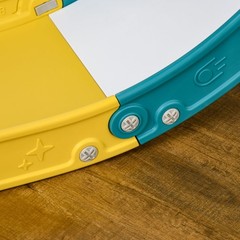 Toddler Activity Slide 5-in-1 66lb Load Yellow with Hoop Climber and Bin
