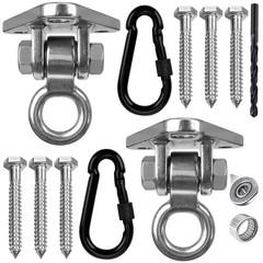 2-Pack Heavy Duty Swing Hanger Bracket, 1000 lbs Capacity, 304 3 holes-2Pack