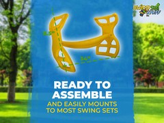 Swing Set Stuff Inc. Glider without chain or Rope Yellow 0073-Y accessories wood