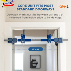 Sensory Swing & Grip Rings Adjustable Door Frame Pull-Up Bar for Kids Indoor Gym