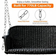 2 Pack Heavy Duty Porch Swing Hanging Chain Kit,Hammock Chair Hardware for In…