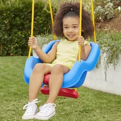 2-in-1 Snug and Secure Swing High Back Swing 50 Lbs Capacity Adjustable Straps