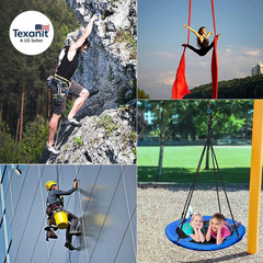 Swing Swivel 35KN Breaking Strength 360° Rotator Safety Rotational Device Hangin