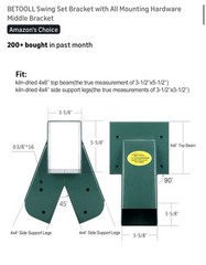 BETOOLL Swing Set Bracket with All Mounting Hardware Middle Bracket Open Box New