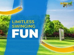 SWING SET STUFF POLYMER BELT SEAT YELLOW WITH CHAINS AND HOOKS COMMERCIAL 0129