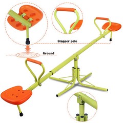 Kids Seesaw Children Outdoor Yard Entertainment Play Set 360 Degree Fun Toys