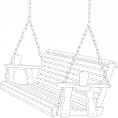 Heavy Duty Porch Swing Hanging Chain Kit (2 Pack) 1500 Lbs Capacity, up to 8 …