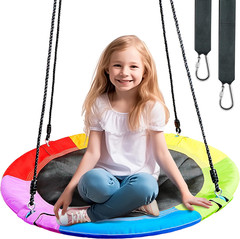 40″ Saucer Tree Swing for Kids – 900Lb Weight Capacity, 900D Waterproof Oxford F