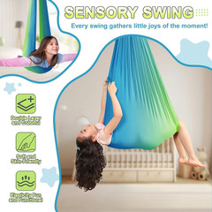Swing Stand with Sensory Swing, Swing Frame with Pod Swing, X-Shaped Swing Set,