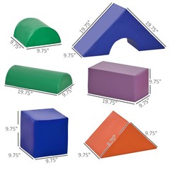 Playful Foam Climbing Blocks 11Pc Kit for Children Ages 1-3 Years
