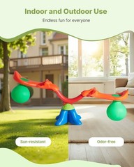 VEVOR Kids Seesaw 55 lbs Capacity 360 Degrees Rotating Teeter Totter Aged 3+