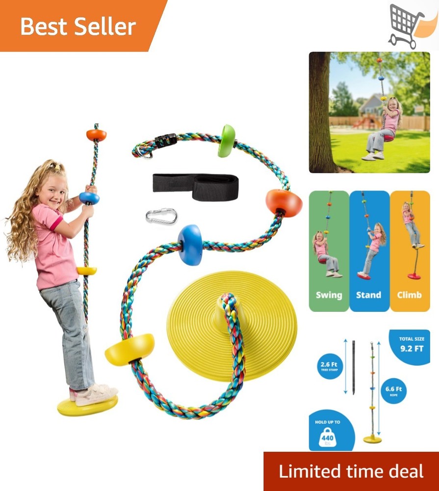 Children’s Tree Swing Nylon Seat Climbing Rope Set Playground Accessories