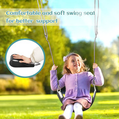 Swing Seat with Metal Triangle Ring 30.4 X 5.9 Inch, Heavy Duty Swing Set Replac