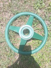 Gorilla Playset Green Steering Wheel Kit With Hardware-Compatible With Anything