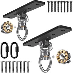 Heavy Duty Swing Hangers 2 Pack W/ Carabiner Indoor Outdoor Use 900LB Capacity
