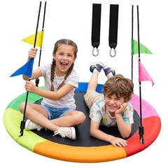 Tree Swing, 40 Inch Saucer Swing for Kids, 600lbs Weight Capacity, with