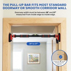 4-in-1 Kids Doorway Jumper Swing & Pull-Up Bar – Indoor Playground Set, Fits 28″