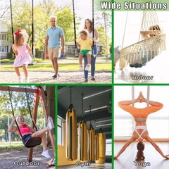 2Pcs 64″ Hanging Swing Chain with PE Sleeve’s Cover, Stainless Steel Chains w…
