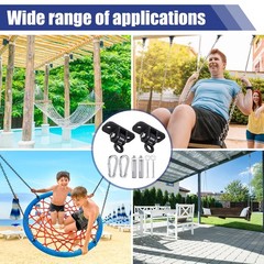 6 Sets of Robust Swing Hangers for Wooden Concrete Set with Swing Hooks Screw…