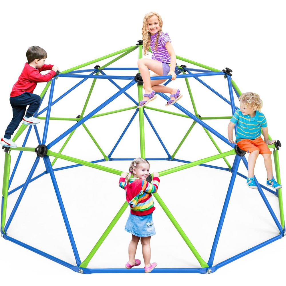 Climbing Dome 10FT Dome Climber Jungle Gym for Kids Indoor Outdoor Playground