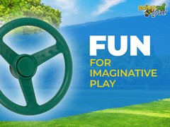 SWING SET STUFF DELUXE STEERING WHEEL GREEN playground accessories playset 0002
