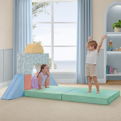 7-Piece Foam Fortress – Soft Climbing Toys, Baby Foam Climbing Blocks for Toddle