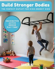 Barcaloo Kids Monkey Bars Indoor Playground Wall Mount