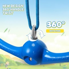 2 Pcs Twister Swing 360° Handle Ninja Accessories Set Adjustable Slackline Attac