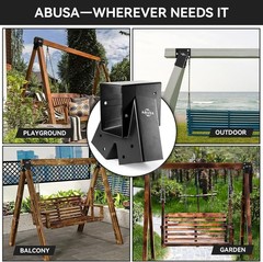 Heavy Duty Swing Sets Brackets Including 2 Black A-Frame Swing Set Brackets….