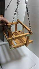 NICE Hedstrom Baby Toddler Wood Swing w/Chains USA Swingset NEW!
